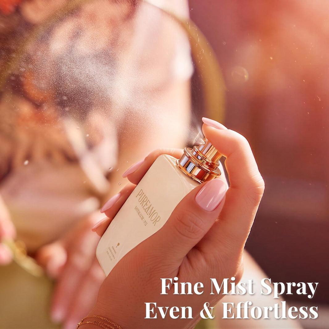 PUREAMOR Pheromone Perfume for Women, Moonlight Mellow Extrait de Parfum - Long Lasting Sweet Floral Gourmand Scent, 30% High Concentration, Full Size Fragrance Spray, 1.0 oz / 30 ml-PUREAMOR Pheromone Perfume for Women, Moonlight Mellow Extrait de Parfum - Long Lasting Sweet Floral Gourmand Scent, 30% High Concentration, Full Size Fragrance Spray, 1.0 oz / 30 ml