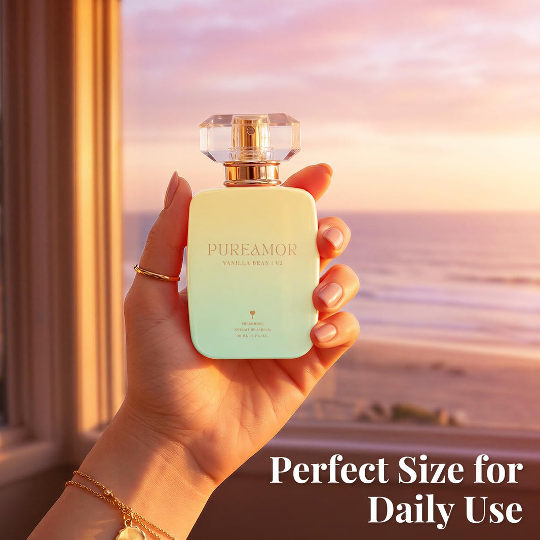 PUREAMOR Pheromone Perfume for Women, Moonlight Mellow Extrait de Parfum - Long Lasting Sweet Floral Gourmand Scent, 30% High Concentration, Full Size Fragrance Spray, 1.0 oz / 30 ml-PUREAMOR Pheromone Perfume for Women, Moonlight Mellow Extrait de Parfum - Long Lasting Sweet Floral Gourmand Scent, 30% High Concentration, Full Size Fragrance Spray, 1.0 oz / 30 ml
