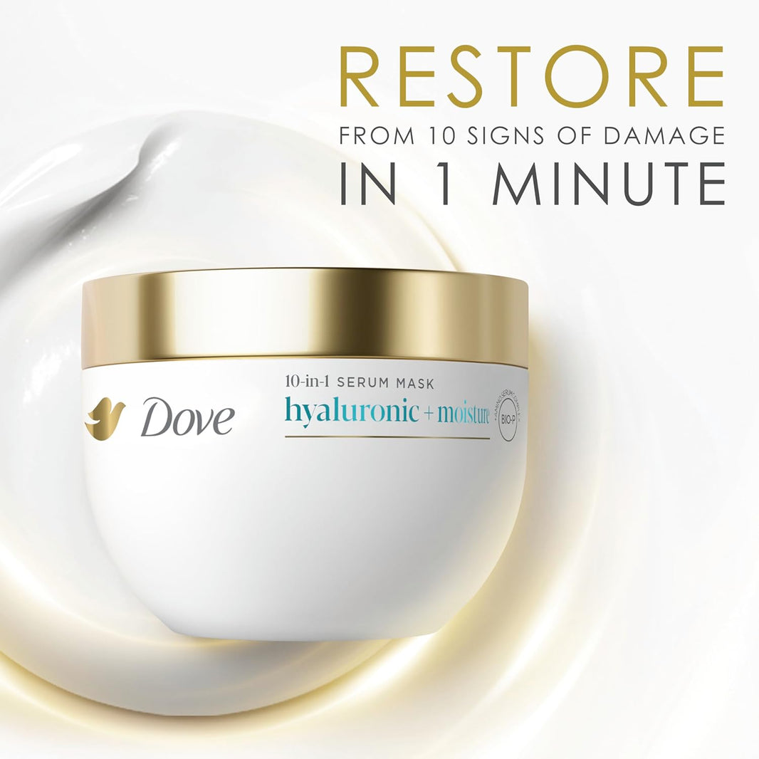 Dove Hair Intensive Repair 10in1 Serum Mask for Damaged Hair with Bio-Protein Care Technology and Amino Serum 9.2 fl oz-Dove Hair Intensive Repair 10in1 Serum Mask for Damaged Hair with Bio-Protein Care Technology and Amino Serum 9.2 fl oz