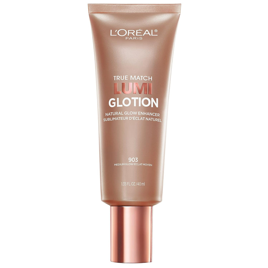 L'Oreal Paris Makeup True Match Lumi Glotion, Natural Glow Enhancer, Illuminator Highlighter, Bronzing Drops For a Sun-Kissed Glow, 903 Medium-L'Oreal Paris Makeup True Match Lumi Glotion, Natural Glow Enhancer, Illuminator Highlighter, Bronzing Drops For a Sun-Kissed Glow, 903 Medium