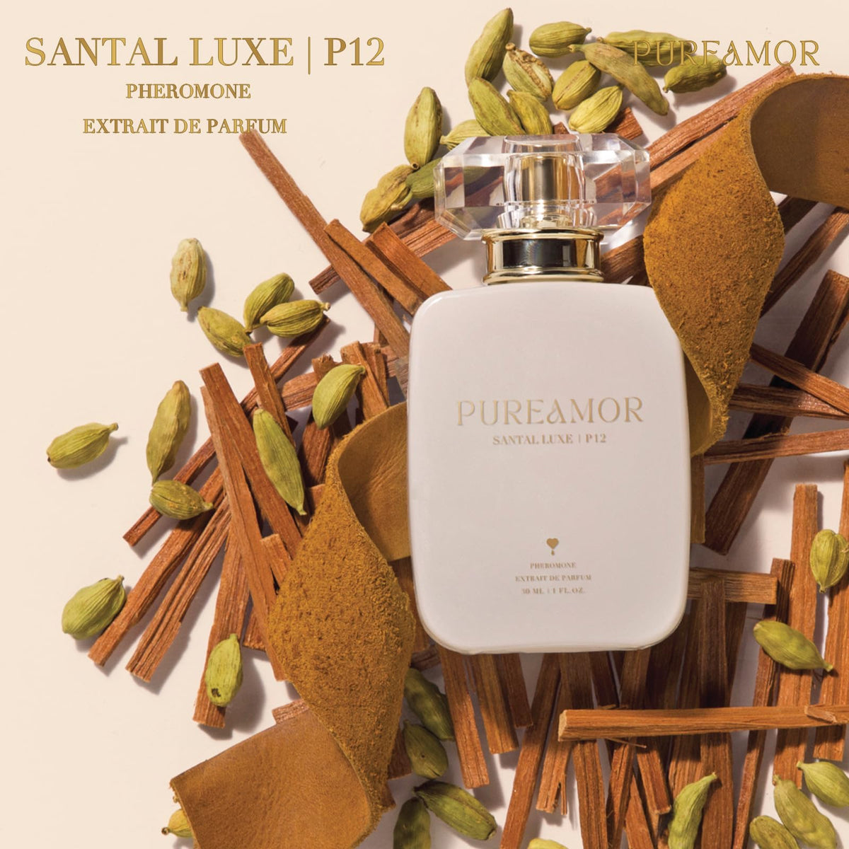 PUREAMOR Pheromone Perfume for Women, Moonlight Mellow Extrait de Parfum - Long Lasting Sweet Floral Gourmand Scent, 30% High Concentration, Full Size Fragrance Spray, 1.0 oz / 30 ml-PUREAMOR Pheromone Perfume for Women, Moonlight Mellow Extrait de Parfum - Long Lasting Sweet Floral Gourmand Scent, 30% High Concentration, Full Size Fragrance Spray, 1.0 oz / 30 ml