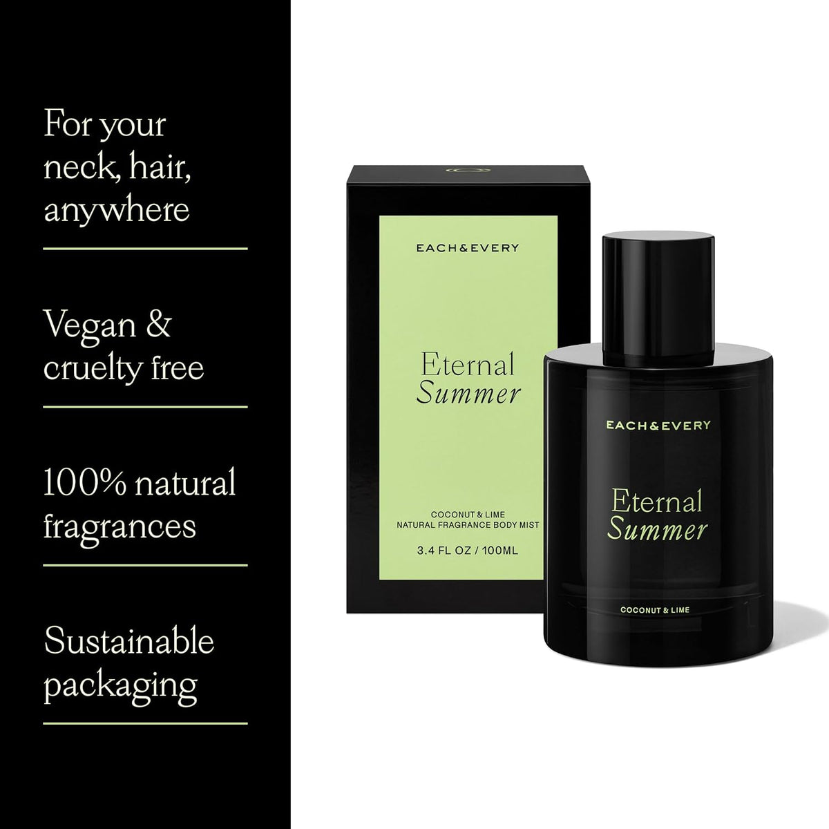 Each & Every Hair & Body Mist Bundle for Women & Men – 100% Natural Fragrance, Vegan & Cruelty-Free – After Glow, Eternal Summer & This Love Scents, 3-Pack-Each & Every Hair & Body Mist Bundle for Women & Men – 100% Natural Fragrance, Vegan & Cruelty-Free – After Glow, Eternal Summer & This Love Scents, 3-Pack