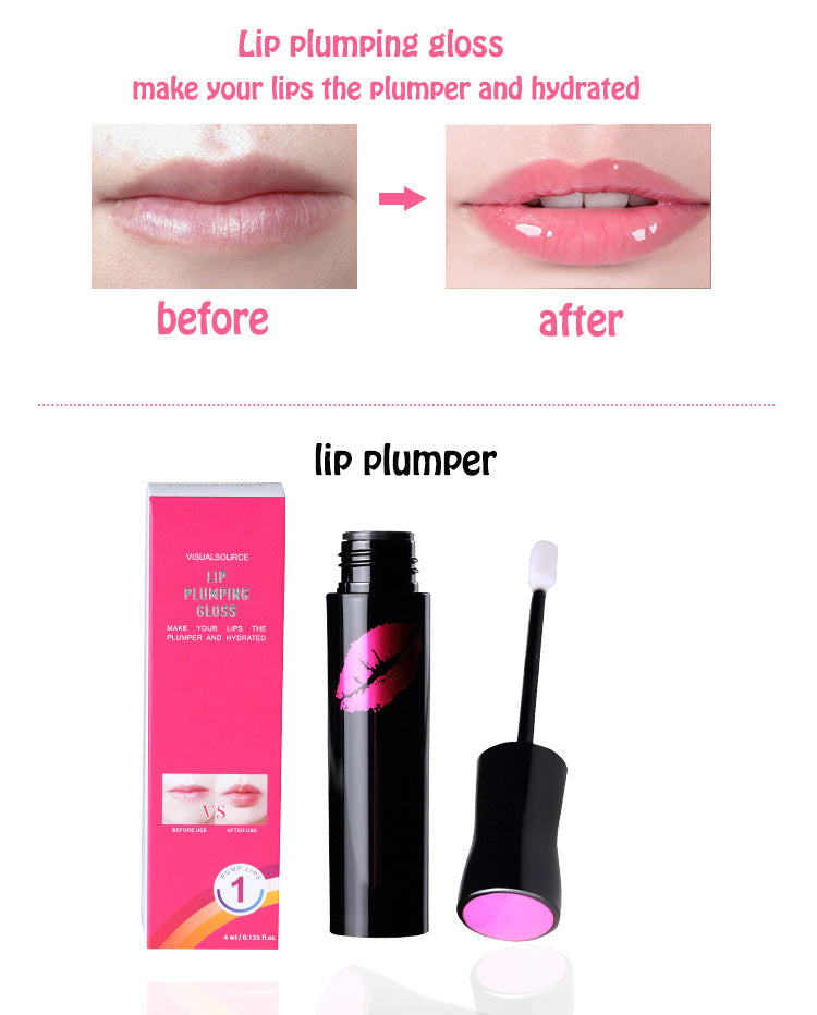 Lip Plumping Gloss Moisturizer Lip Skin Care Essence Anti Aging Anti-Wrinkle Lip Plumper Liquid Serum-a45b86c54eff0dba4c00a820b5638676