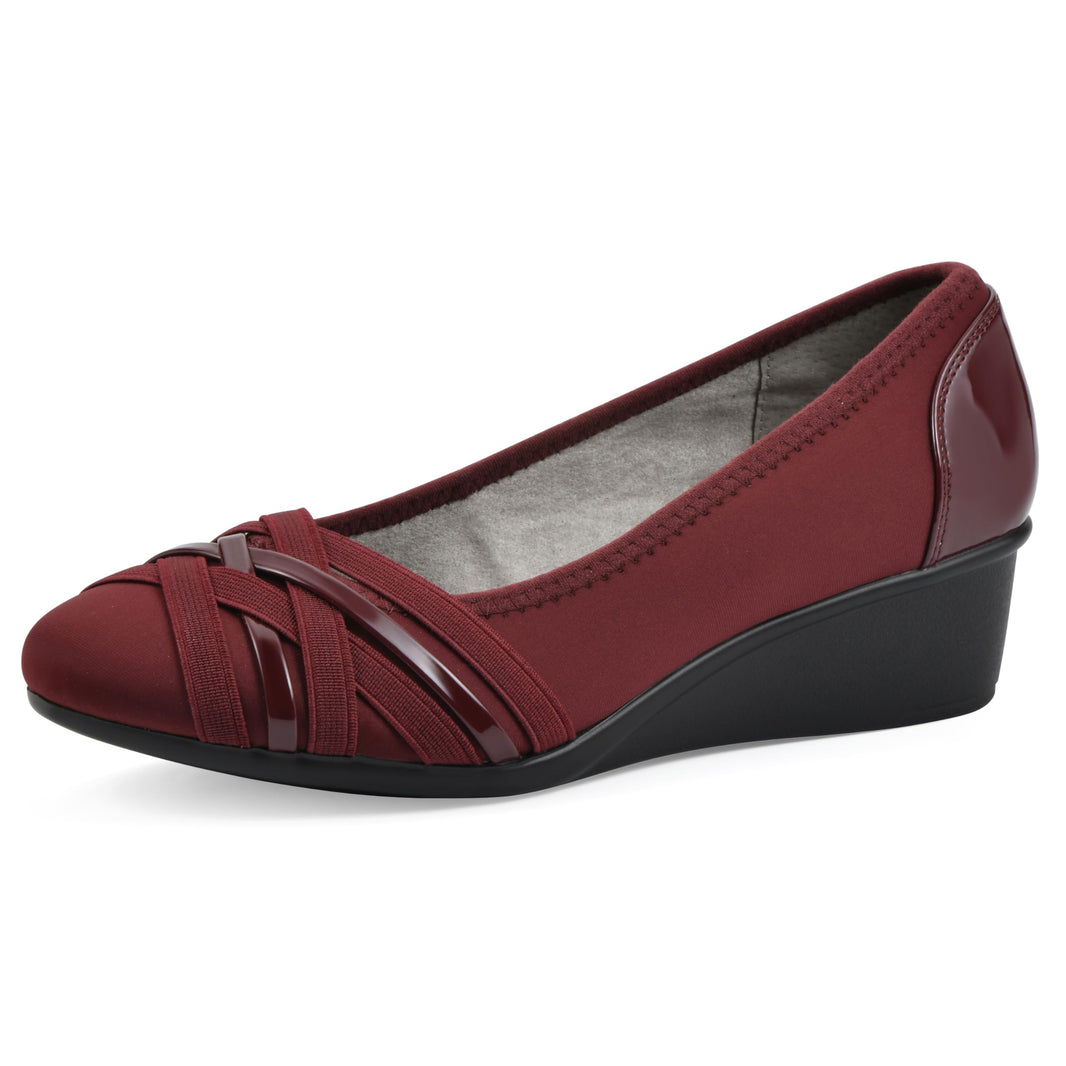 Cliffs by White Mountain Women's Bowie Cushioned Ballet Wedge Heel-Cliffs by White Mountain Women's Bowie Cushioned Ballet Wedge Heel