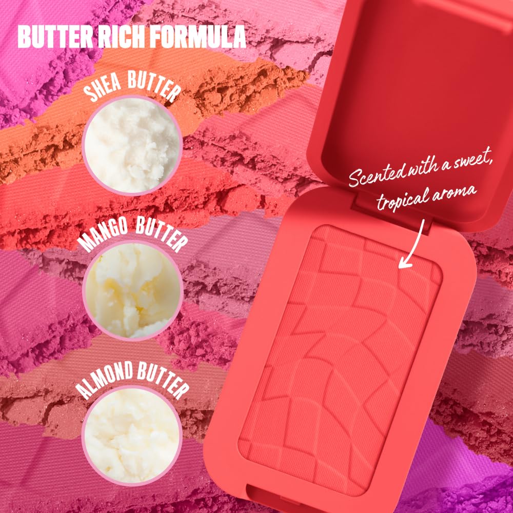 NYX PROFESSIONAL MAKEUP Buttermelt Powder Blush, Fade and Transfer-Resistant Blush, Up to 12HR Make Up Wear, Vegan Formula - For The Butta-NYX PROFESSIONAL MAKEUP Buttermelt Powder Blush, Fade and Transfer-Resistant Blush, Up to 12HR Make Up Wear, Vegan Formula - For The Butta