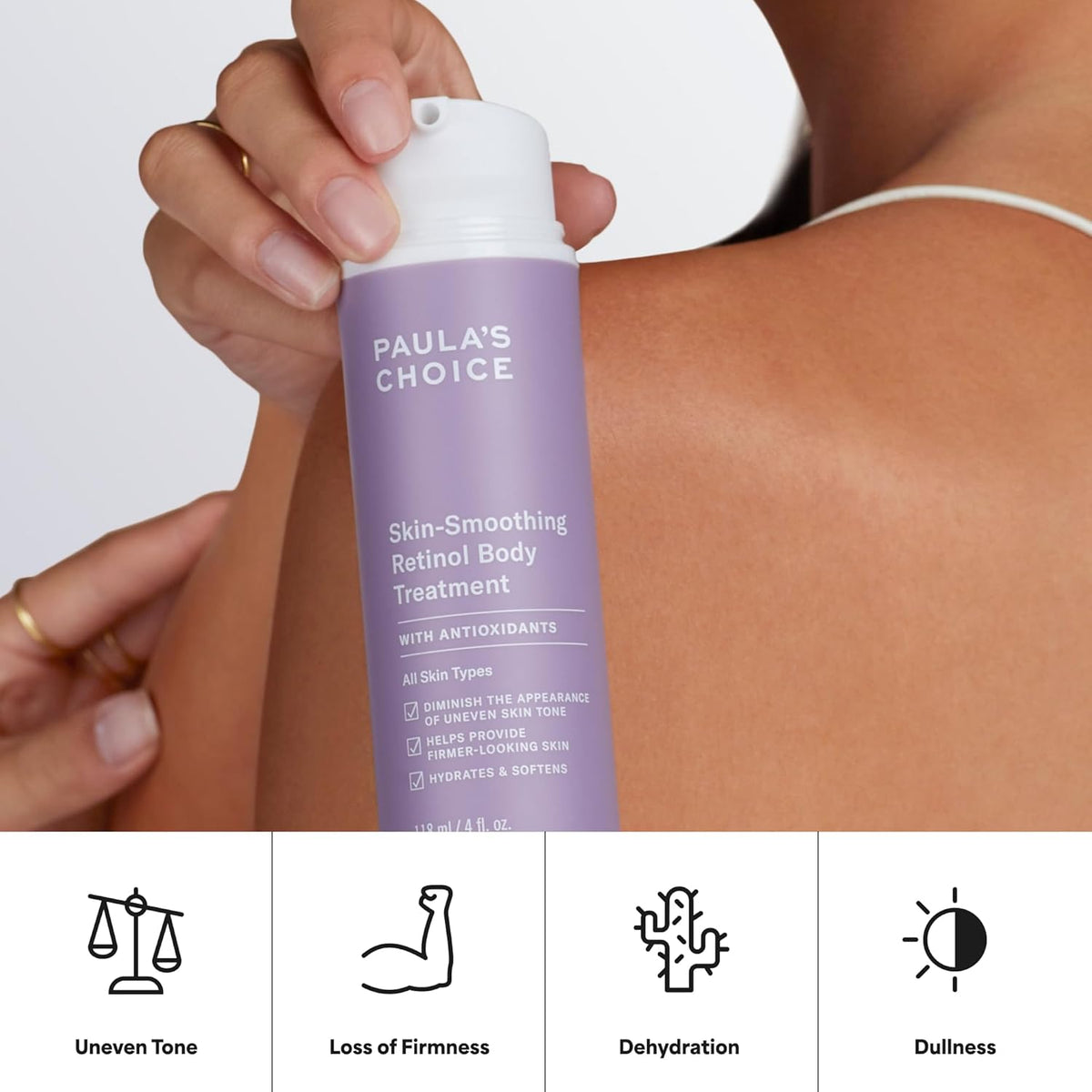 Paula's Choice Retinol Skin-Smoothing Body Lotion Treatment, Body Cream with Shea Butter, Vitamin C & E Lotion, All Skin Types, Anti-Aging Body Moisturizer, Reduce Dryness, Fragrance-Free, 4oz-Paula's Choice Retinol Skin-Smoothing Body Lotion Treatment, Body Cream with Shea Butter, Vitamin C & E Lotion, All Skin Types, Anti-Aging Body Moisturizer, Reduce Dryness, Fragrance-Free, 4oz