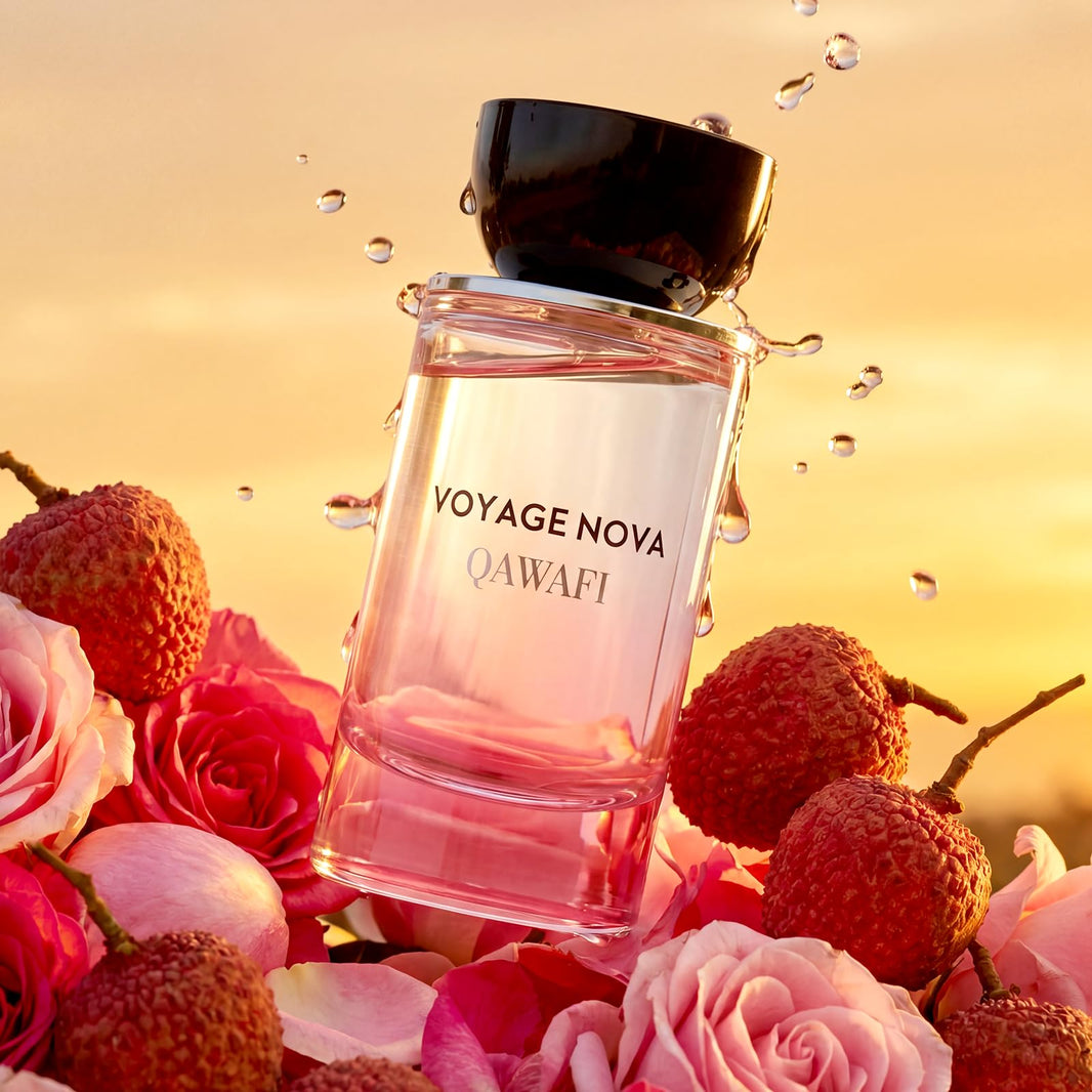 Voyage Nova Eau de Parfum for Women, Lychee Bergamot Ginger, Rose Peony Cocoa Blossom, Elegant Patchouli, Long Lasting Spring Fall Perfume, 100ml & 3.4 fl oz-Voyage Nova Eau de Parfum for Women, Lychee Bergamot Ginger, Rose Peony Cocoa Blossom, Elegant Patchouli, Long Lasting Spring Fall Perfume, 100ml & 3.4 fl oz