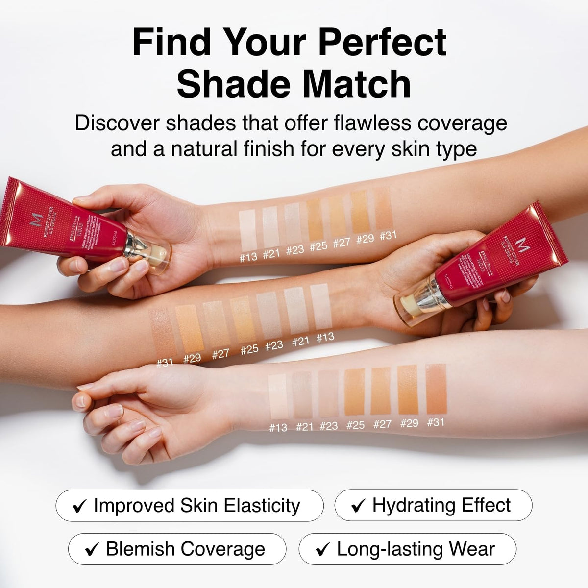 MISSHA M Perfect Cover BB Cream No.23 Natural Beige -Light/Medium with Cool/Neutral Undertone SPF 42 PA +++ 1.69 Fl Oz - Tinted Moisturizer for face with SPF-MISSHA M Perfect Cover BB Cream No.23 Natural Beige -Light/Medium with Cool/Neutral Undertone SPF 42 PA +++ 1.69 Fl Oz - Tinted Moisturizer for face with SPF