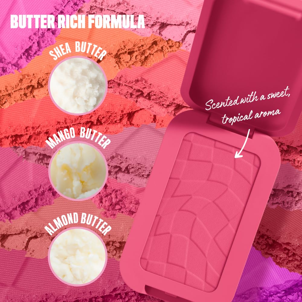 NYX PROFESSIONAL MAKEUP Buttermelt Powder Blush, Fade and Transfer-Resistant Blush, Up to 12HR Make Up Wear, Vegan Formula - For The Butta-NYX PROFESSIONAL MAKEUP Buttermelt Powder Blush, Fade and Transfer-Resistant Blush, Up to 12HR Make Up Wear, Vegan Formula - For The Butta