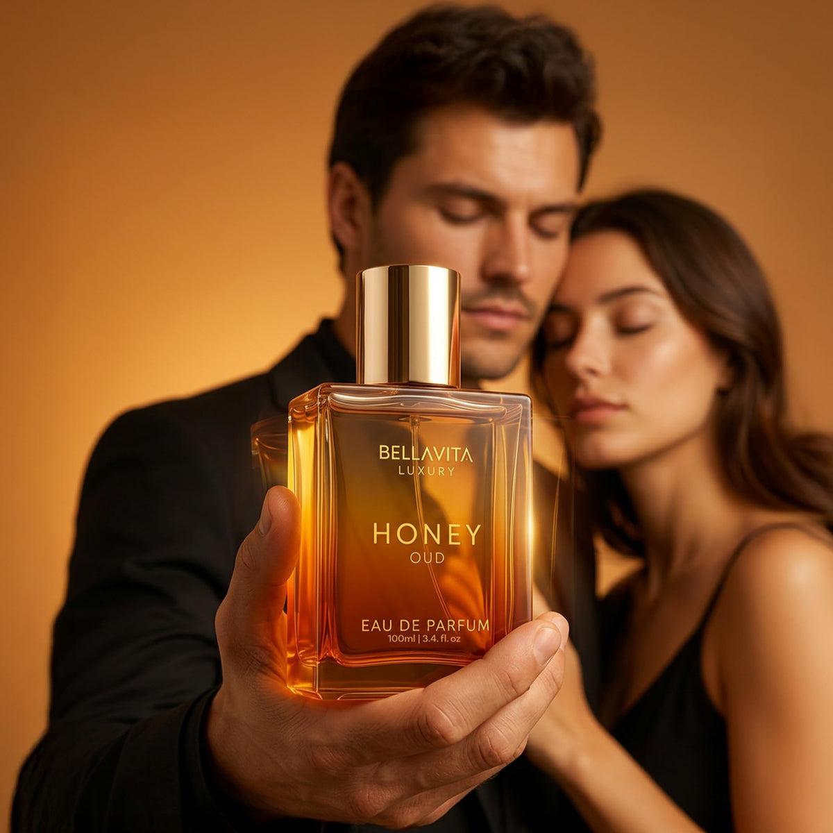 Bellavita Luxury Honey Oud Eau de Parfum | 100 ml (3.4 fl.oz.) | Perfume for Men and Women | Sweet Honey, Bergamot, Oud, and Amber Notes | Women's Day Special-Bellavita Luxury Honey Oud Eau de Parfum | 100 ml (3.4 fl.oz.) | Perfume for Men and Women | Sweet Honey, Bergamot, Oud, and Amber Notes | Women's Day Special
