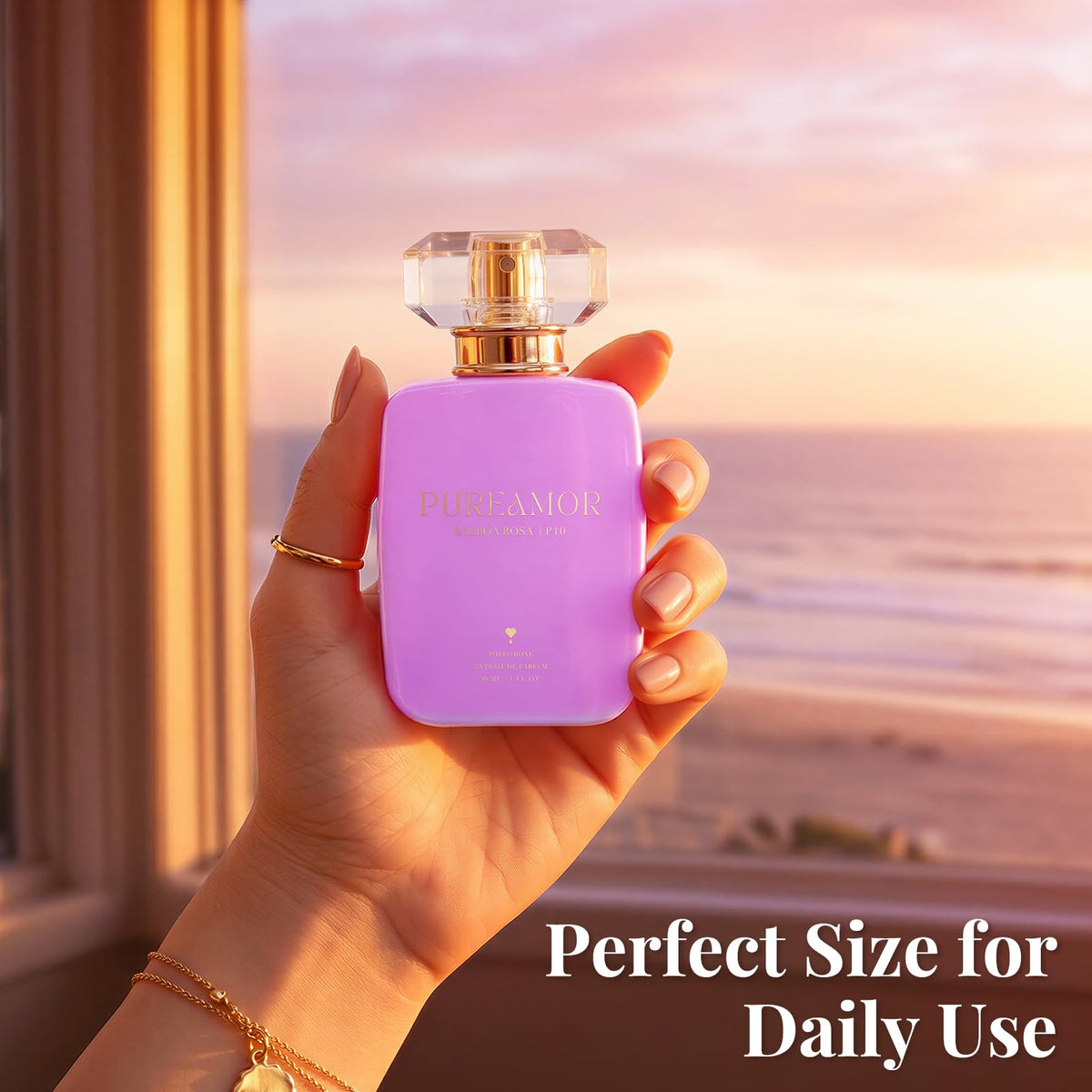 PUREAMOR Pheromone Perfume for Women, Moonlight Mellow Extrait de Parfum - Long Lasting Sweet Floral Gourmand Scent, 30% High Concentration, Full Size Fragrance Spray, 1.0 oz / 30 ml-PUREAMOR Pheromone Perfume for Women, Moonlight Mellow Extrait de Parfum - Long Lasting Sweet Floral Gourmand Scent, 30% High Concentration, Full Size Fragrance Spray, 1.0 oz / 30 ml