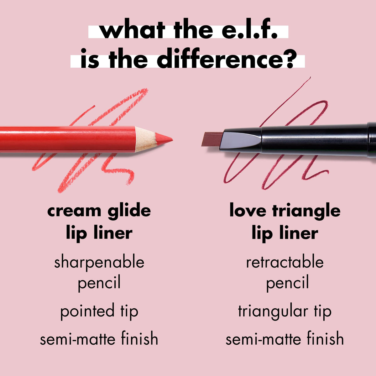 e.l.f. Cream Glide Lip Liner, Highly-Pigmented Pencil For Shaping & Sculpting Lips, Semi-Matte Finish, Vegan & Cruelty-Free-e.l.f. Cream Glide Lip Liner, Highly-Pigmented Pencil For Shaping & Sculpting Lips, Semi-Matte Finish, Vegan & Cruelty-Free