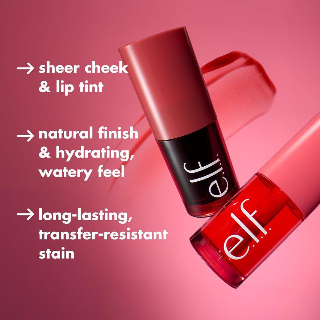 e.l.f. Sheer For It Blush Tint, Multi-Use, Long-Lasting Lip & Cheek Makeup, Creates A Natural Flush Finish, Vegan & Cruelty-Free, Plums Up-e.l.f. Sheer For It Blush Tint, Multi-Use, Long-Lasting Lip & Cheek Makeup, Creates A Natural Flush Finish, Vegan & Cruelty-Free, Plums Up