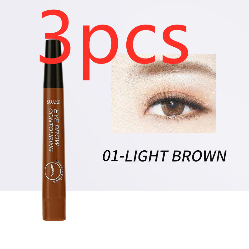 Four-headed Eyebrow Pencil Long-lasting No Blooming-230f12094e57ee58df548ddbf4978940