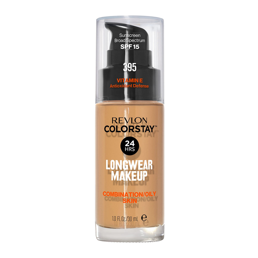 Revlon Liquid Foundation, ColorStay Face Makeup for Combination & Oily Skin, SPF 15, Medium-Full Coverage with Matte Finish, 180 Sand Beige, 1 Fl Oz-Revlon Liquid Foundation, ColorStay Face Makeup for Combination & Oily Skin, SPF 15, Medium-Full Coverage with Matte Finish, 180 Sand Beige, 1 Fl Oz