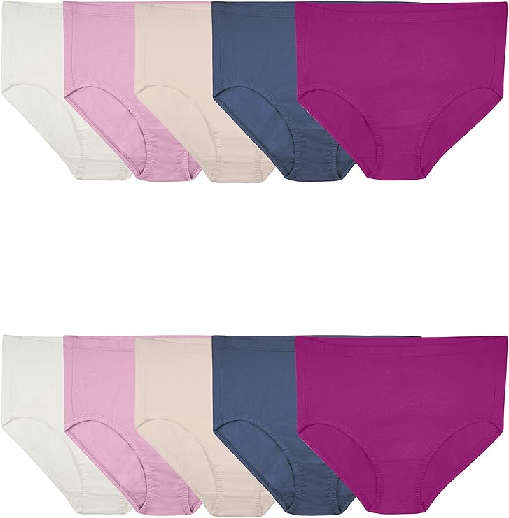 Fruit Of The Loom Womens Breathable Underwear, Moisture Wicking Keeps You Cool & Comfortable, Available In Plus Size Briefs, Cotton Mesh - Plus Size Brief - 10 Pack - Pink/Cream/Blue, 10 US-Fruit Of The Loom Womens Breathable Underwear, Moisture Wicking Keeps You Cool & Comfortable, Available In Plus Size Briefs, Cotton Mesh - Plus Size Brief - 10 Pack - Pink/Cream/Blue, 10 US