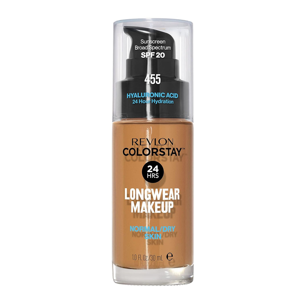 Revlon Liquid Foundation, ColorStay Face Makeup for Normal & Dry Skin, SPF 20, Longwear Medium-Full Coverage with Natural Finish, 240 Medium Beige, 1 Fl Oz-Revlon Liquid Foundation, ColorStay Face Makeup for Normal & Dry Skin, SPF 20, Longwear Medium-Full Coverage with Natural Finish, 240 Medium Beige, 1 Fl Oz