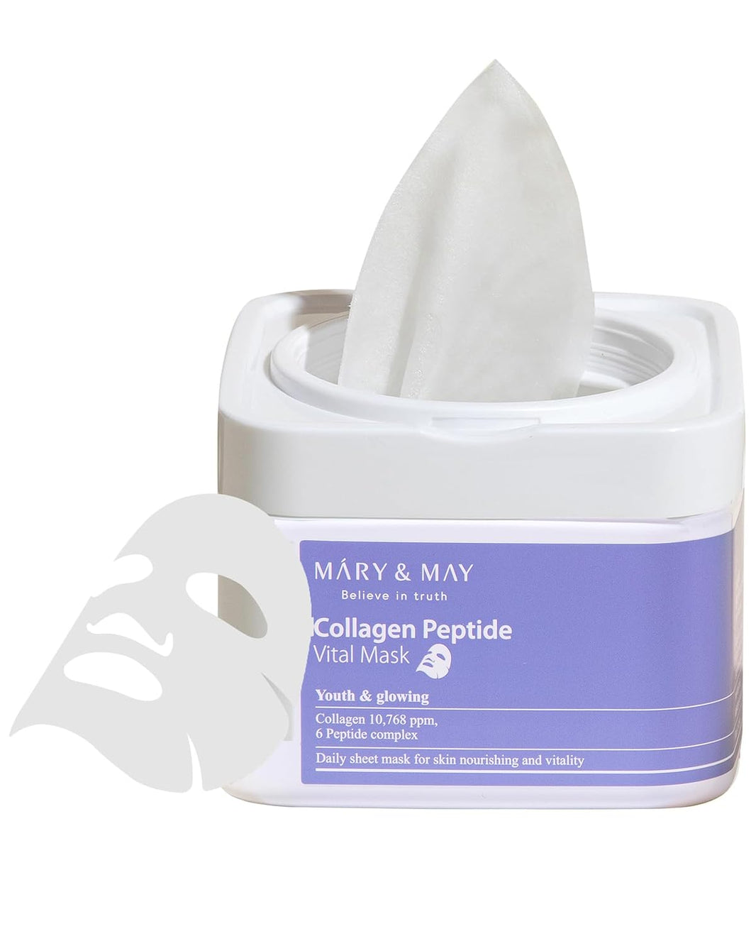 Mary & May Collagen Peptide Vital Mask-Mary & May Collagen Peptide Vital Mask