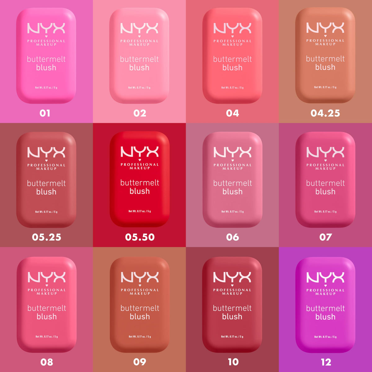 NYX PROFESSIONAL MAKEUP Buttermelt Powder Blush, Fade and Transfer-Resistant Blush, Up to 12HR Make Up Wear, Vegan Formula - For The Butta-NYX PROFESSIONAL MAKEUP Buttermelt Powder Blush, Fade and Transfer-Resistant Blush, Up to 12HR Make Up Wear, Vegan Formula - For The Butta