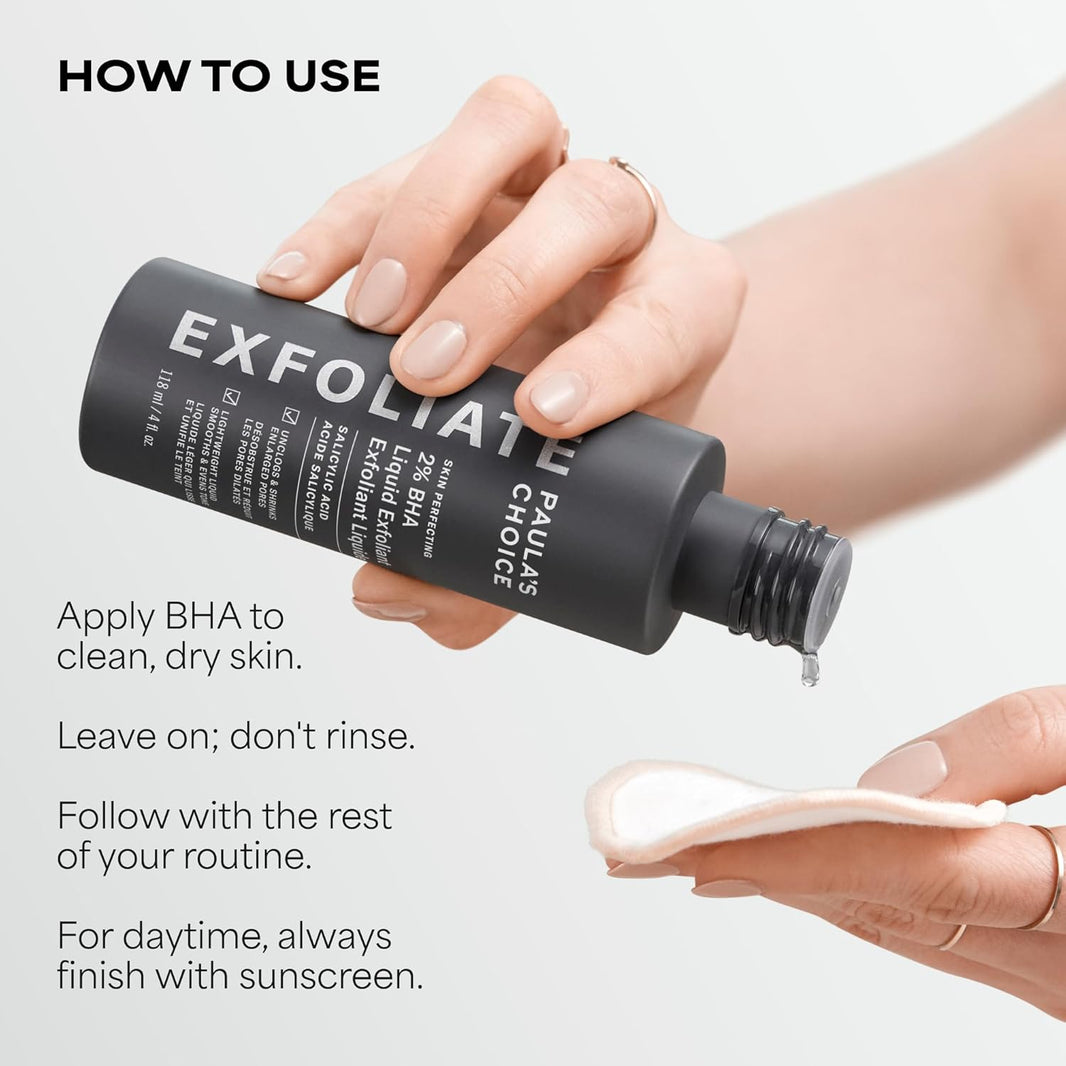 Paula's Choice SKIN PERFECTING 2% BHA Liquid Exfoliant with Salicylic Acid, Facial Polish for Pores, Wrinkles & Fine Lines, Suitable for Blackhead-Prone Skin, Fragrance-Free-Paula's Choice SKIN PERFECTING 2% BHA Liquid Exfoliant with Salicylic Acid, Facial Polish for Pores, Wrinkles & Fine Lines, Suitable for Blackhead-Prone Skin, Fragrance-Free
