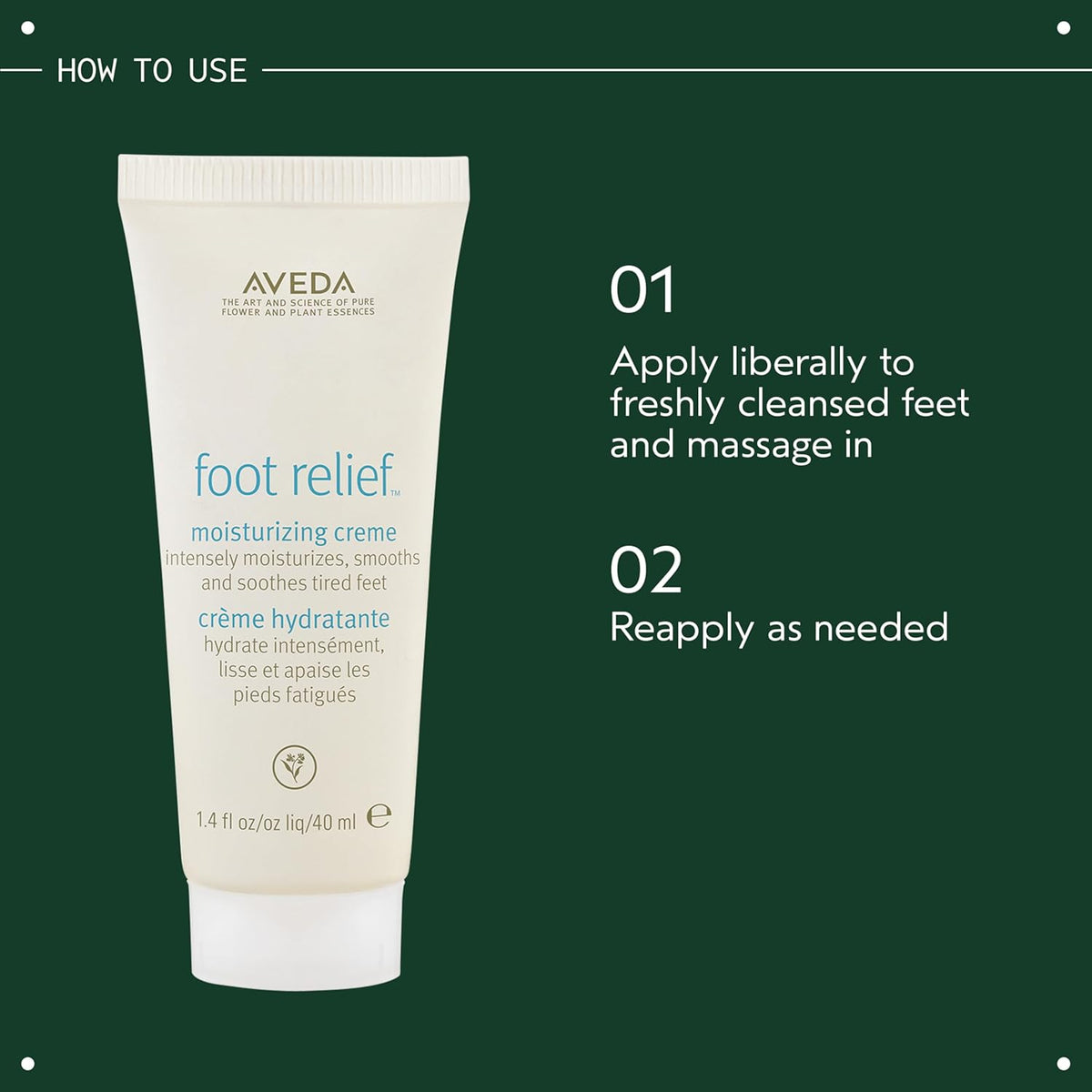 Aveda Foot Relief Moisturizing Creme | Exfoliates, Softens & Smooths Dry Feet | with Jojoba, Peppermint, Tea Tree, Castor Oils, 4.2 Fl Oz-Aveda Foot Relief Moisturizing Creme | Exfoliates, Softens & Smooths Dry Feet | with Jojoba, Peppermint, Tea Tree, Castor Oils, 4.2 Fl Oz