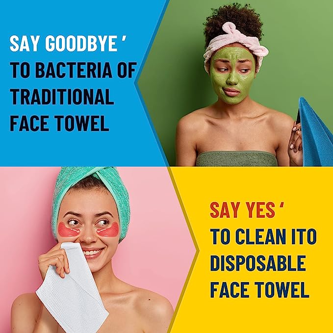 ITO Disposable Face Towel - 100% Cotton-ITO Disposable Face Towel - 100% Cotton