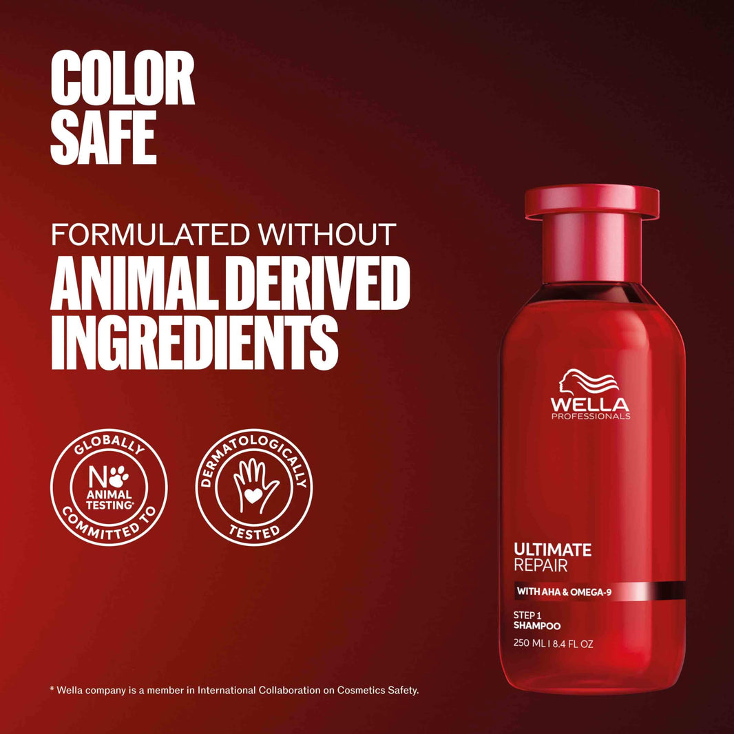Wella Professionals ULTIMATE REPAIR Shampoo for Damaged Hair | Repairs, Strengthens, & Moisturizes with AHA & Omega-9 | For All Hair Types-Wella Professionals ULTIMATE REPAIR Shampoo for Damaged Hair | Repairs, Strengthens, & Moisturizes with AHA & Omega-9 | For All Hair Types