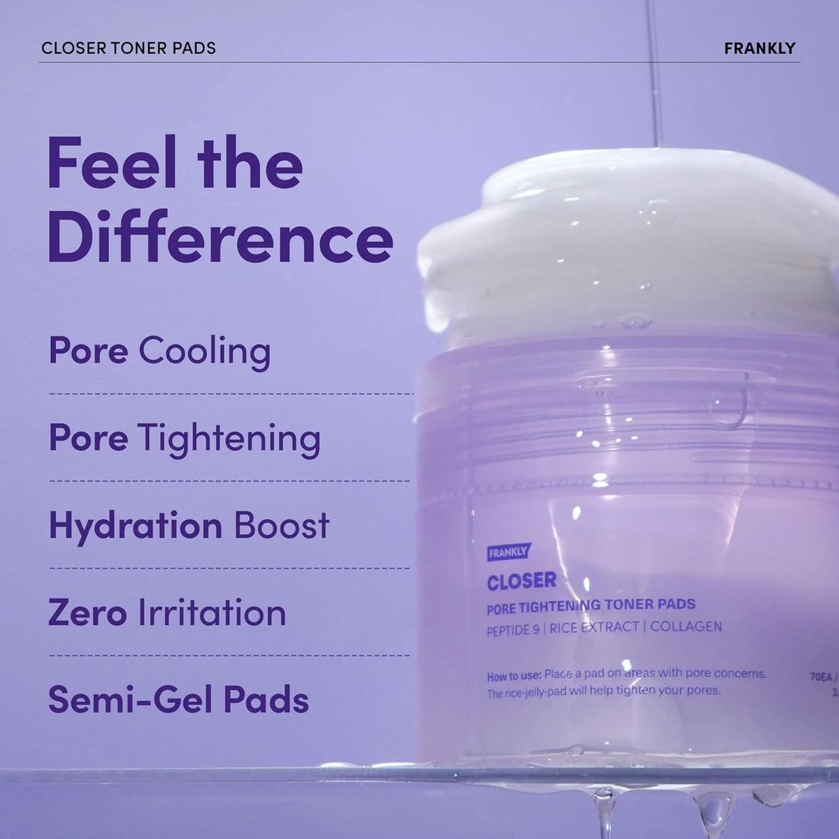 Frankly Closer Pore Tightening Toner Pads-Frankly Closer Pore Tightening Toner Pads