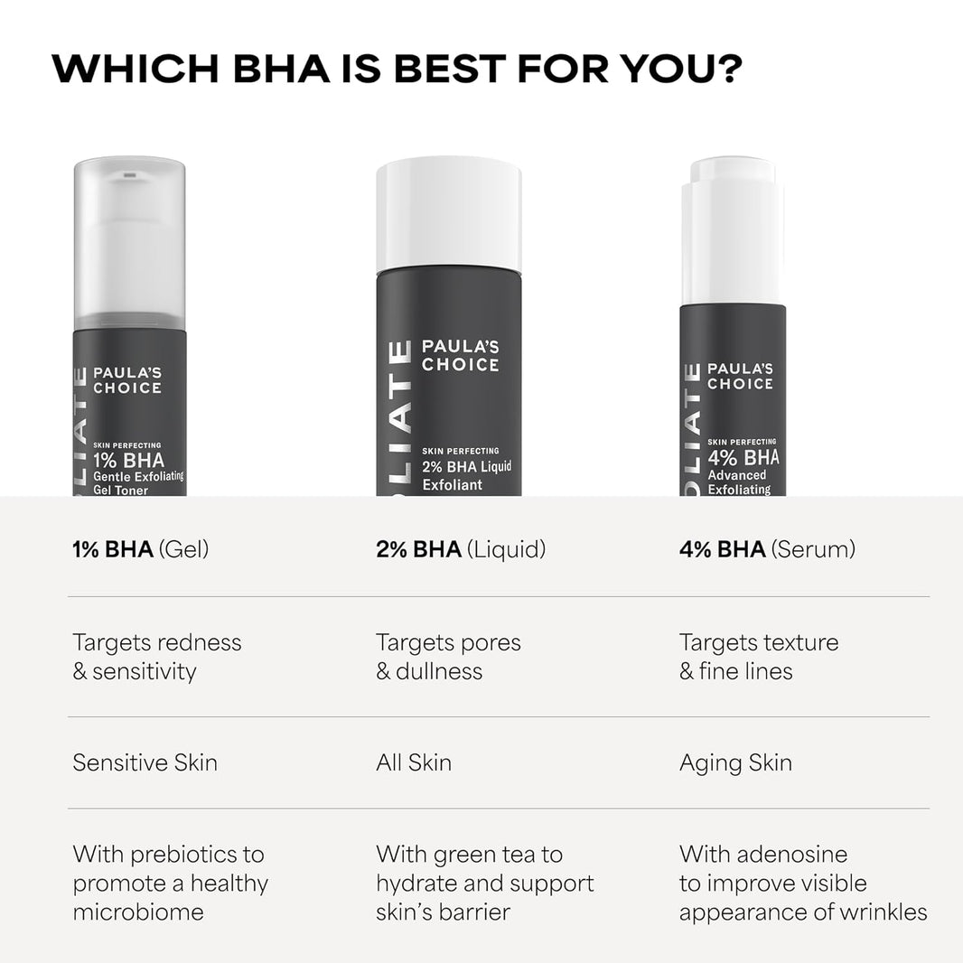 Paula's Choice SKIN PERFECTING 2% BHA Liquid Exfoliant with Salicylic Acid, Facial Polish for Pores, Wrinkles & Fine Lines, Suitable for Blackhead-Prone Skin, Fragrance-Free-Paula's Choice SKIN PERFECTING 2% BHA Liquid Exfoliant with Salicylic Acid, Facial Polish for Pores, Wrinkles & Fine Lines, Suitable for Blackhead-Prone Skin, Fragrance-Free