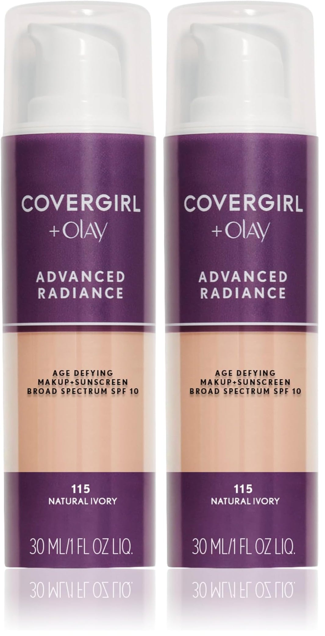 COVERGIRL Advanced Radiance Age-Defying Foundation Makeup, Classic Beige, 1 oz (Packaging May Vary)-COVERGIRL Advanced Radiance Age-Defying Foundation Makeup, Classic Beige, 1 oz (Packaging May Vary)