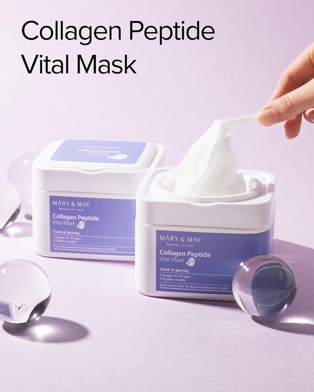 Mary & May Collagen Peptide Vital Mask-Mary & May Collagen Peptide Vital Mask