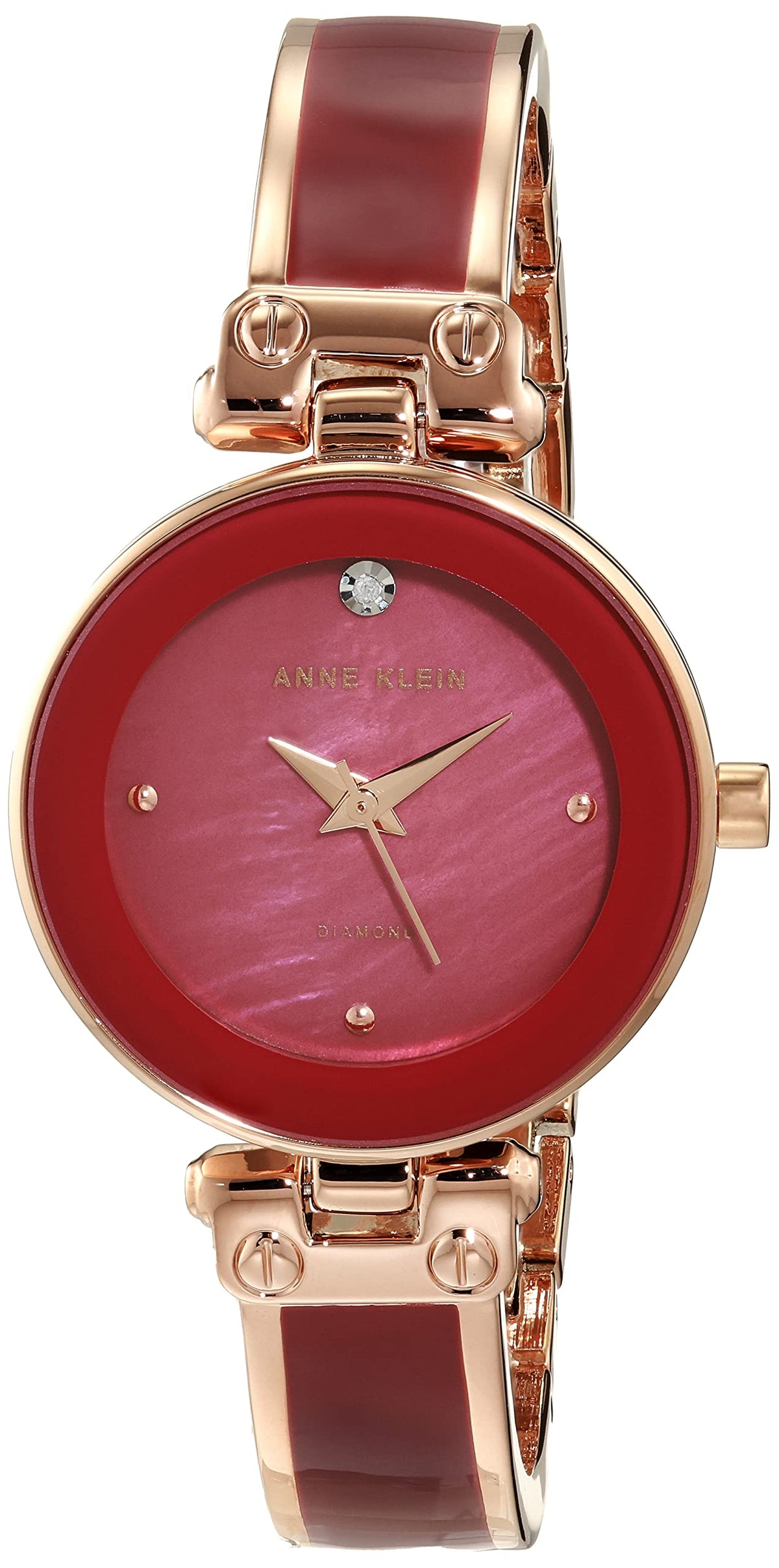 Anne Klein Women's Genuine Diamond Dial Bangle Watch-Anne Klein Women's Genuine Diamond Dial Bangle Watch