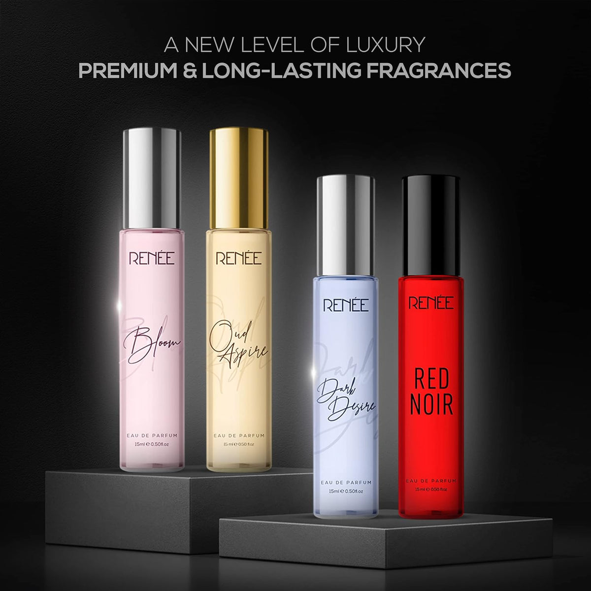 RENEE Women's Luxury Perfume Gift Set Combo Pack of 4 Eau De Parfum - 15ml Travel-size Bottles, Long Lasting Scents of Floral, Fruity & Spicy Notes-RENEE Women's Luxury Perfume Gift Set Combo Pack of 4 Eau De Parfum - 15ml Travel-size Bottles, Long Lasting Scents of Floral, Fruity & Spicy Notes