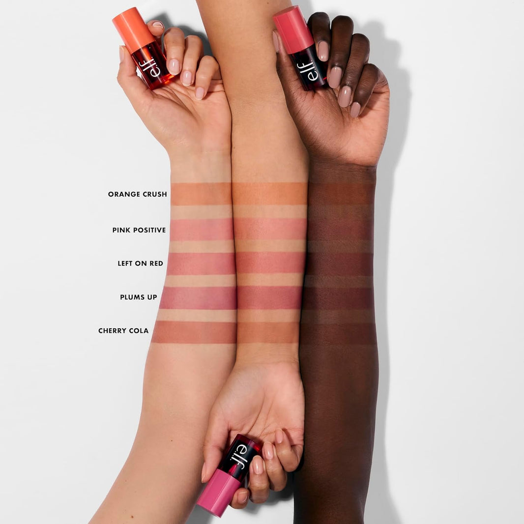 e.l.f. Sheer For It Blush Tint, Multi-Use, Long-Lasting Lip & Cheek Makeup, Creates A Natural Flush Finish, Vegan & Cruelty-Free, Plums Up-e.l.f. Sheer For It Blush Tint, Multi-Use, Long-Lasting Lip & Cheek Makeup, Creates A Natural Flush Finish, Vegan & Cruelty-Free, Plums Up