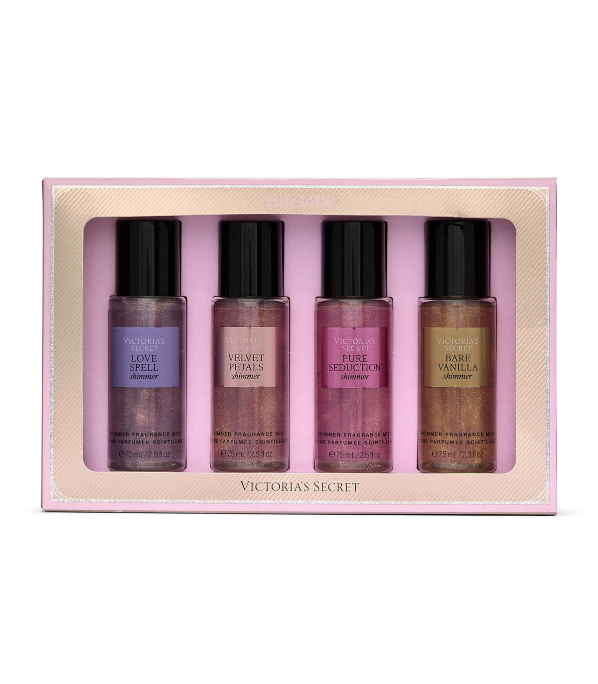 Victoria's Secret Fragrance Mist Collection 4 Piece Mini Mist Gift Set, Assorted Scents, Gift Set for Women-Victoria's Secret Fragrance Mist Collection 4 Piece Mini Mist Gift Set, Assorted Scents, Gift Set for Women