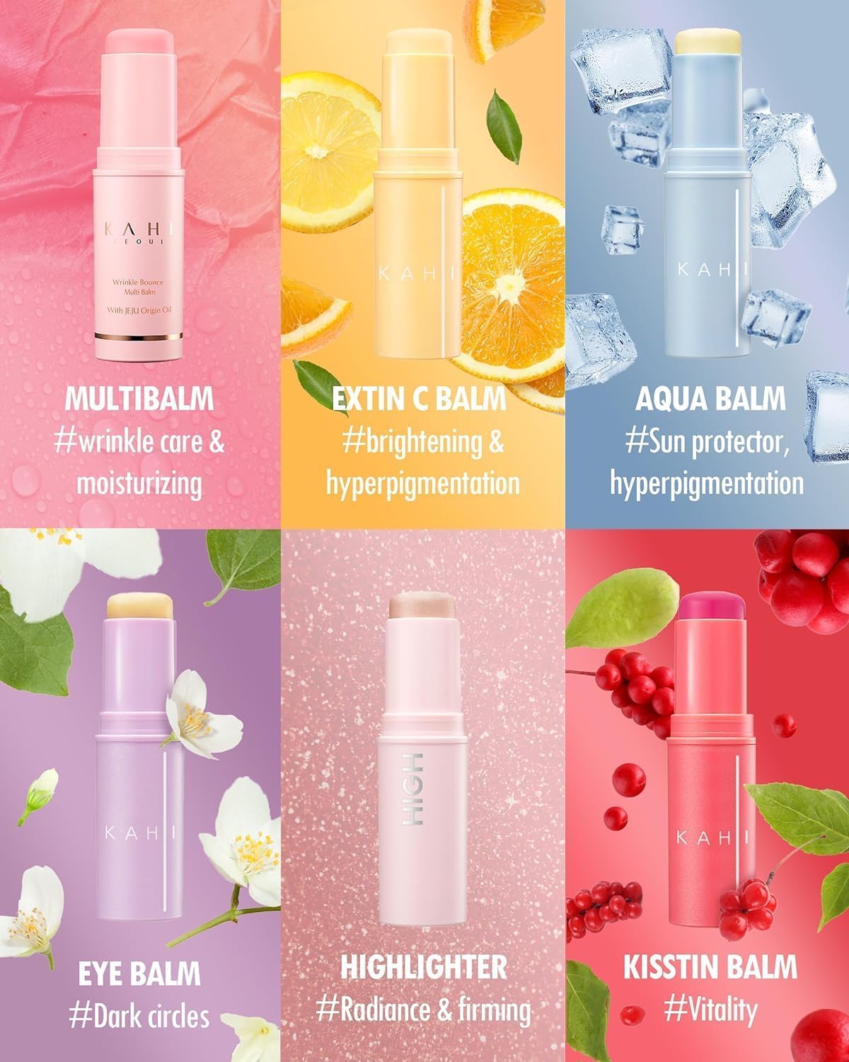 KAHI Wrinkle Bounce Multi Balm Stick | PDRN Collagen Wrinkle Stick | Korean Skin Care |All-in-One Hydrating Lip Balm Eye Cream Neck Cream Make Up Base & Face Mist Moisture Balm-KAHI Wrinkle Bounce Multi Balm Stick | PDRN Collagen Wrinkle Stick | Korean Skin Care |All-in-One Hydrating Lip Balm Eye Cream Neck Cream Make Up Base & Face Mist Moisture Balm