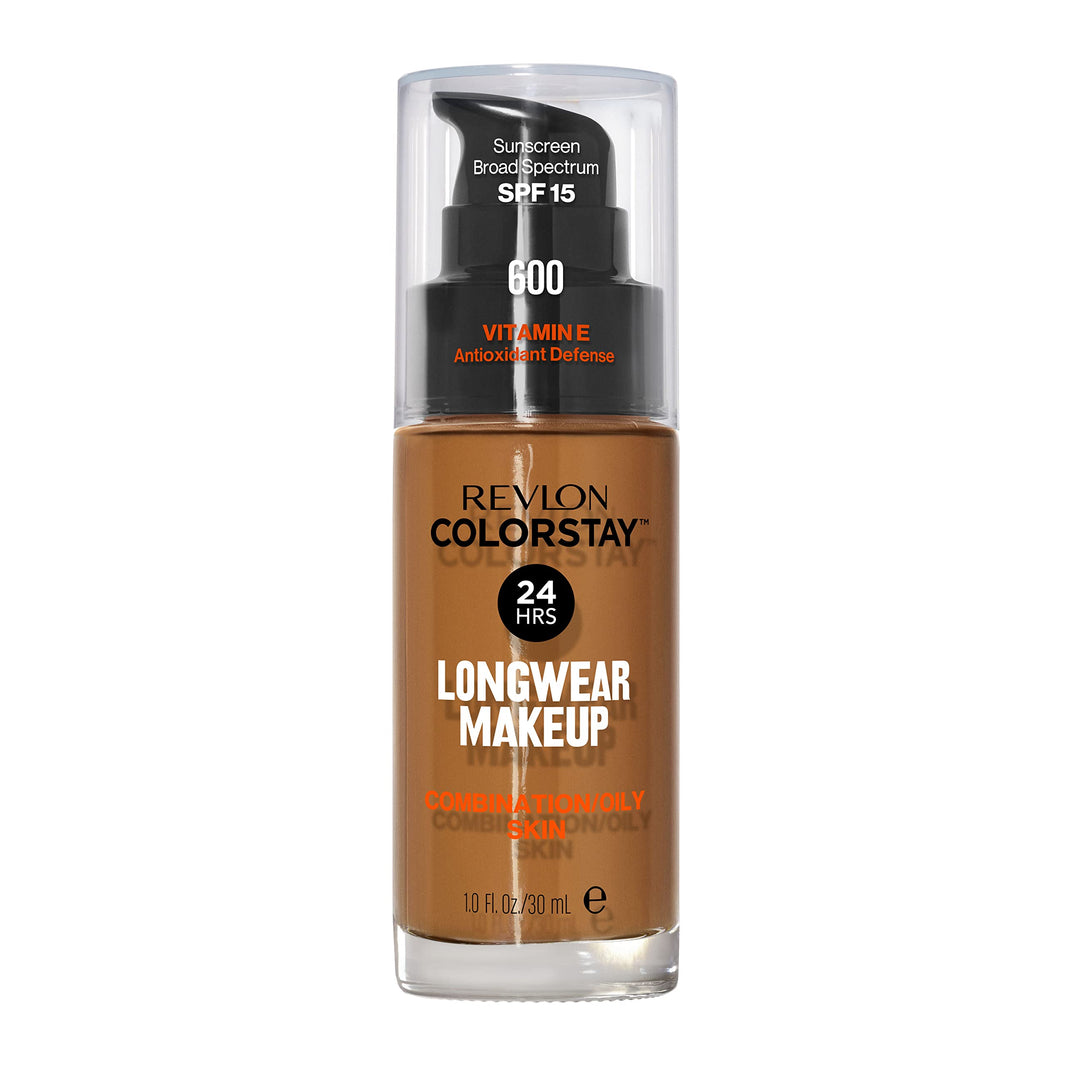 Revlon Liquid Foundation, ColorStay Face Makeup for Combination & Oily Skin, SPF 15, Medium-Full Coverage with Matte Finish, 180 Sand Beige, 1 Fl Oz-Revlon Liquid Foundation, ColorStay Face Makeup for Combination & Oily Skin, SPF 15, Medium-Full Coverage with Matte Finish, 180 Sand Beige, 1 Fl Oz