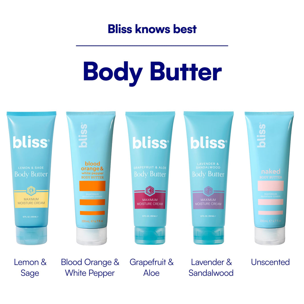 Bliss Lemon and Sage Body Butter - Iconic Scent with Shea Butter and Coconut Oil for Long-Lasting Maximum Moisture - Body Lotion for Smooth, Soft Skin - Vegan and Cruelty-Free - 6.7 Fl Oz-Bliss Lemon and Sage Body Butter - Iconic Scent with Shea Butter and Coconut Oil for Long-Lasting Maximum Moisture - Body Lotion for Smooth, Soft Skin - Vegan and Cruelty-Free - 6.7 Fl Oz