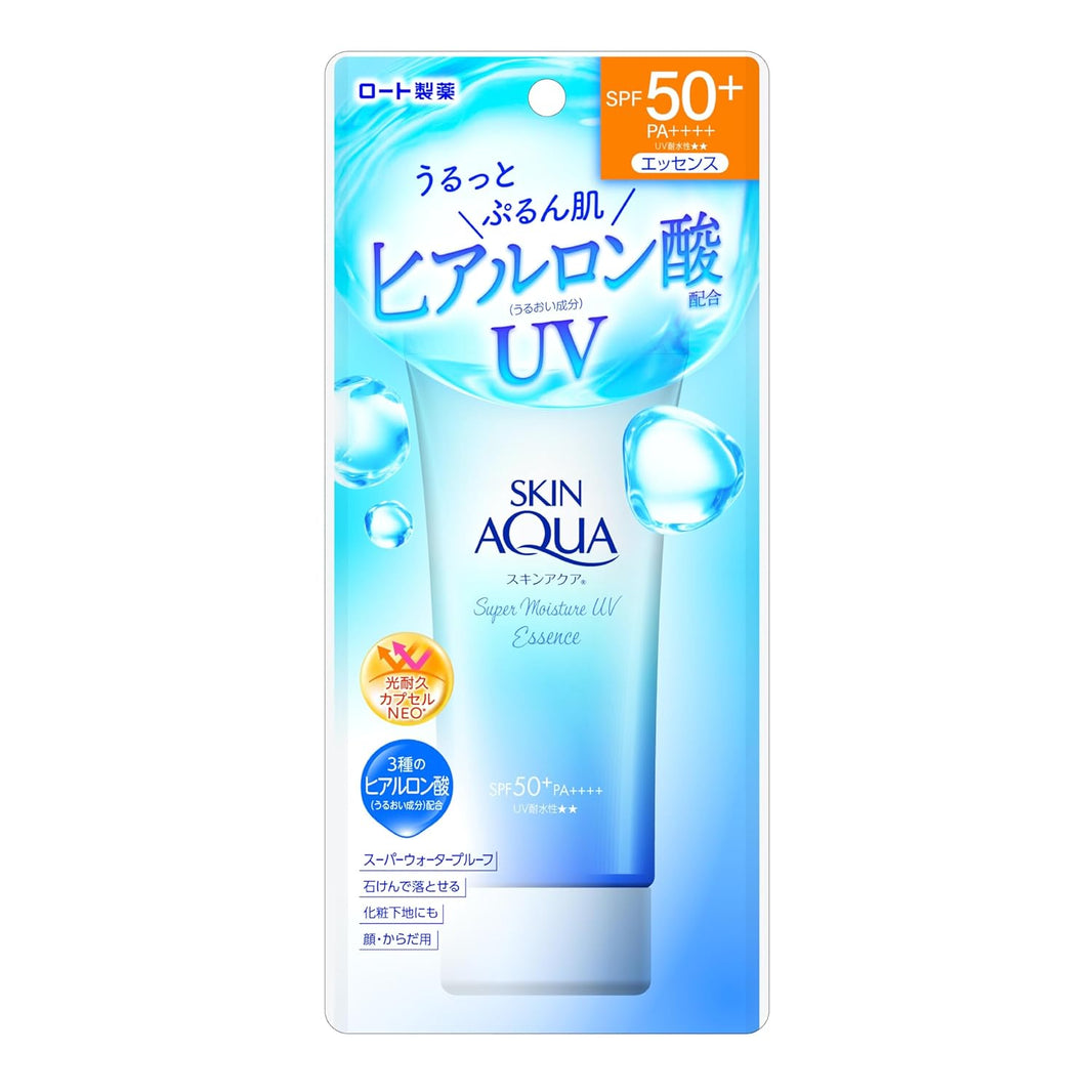 Rohto Skin Aqua UV Super Moisture Essence SPF 50+ PA++++ 80g-Rohto Skin Aqua UV Super Moisture Essence SPF 50+ PA++++ 80g