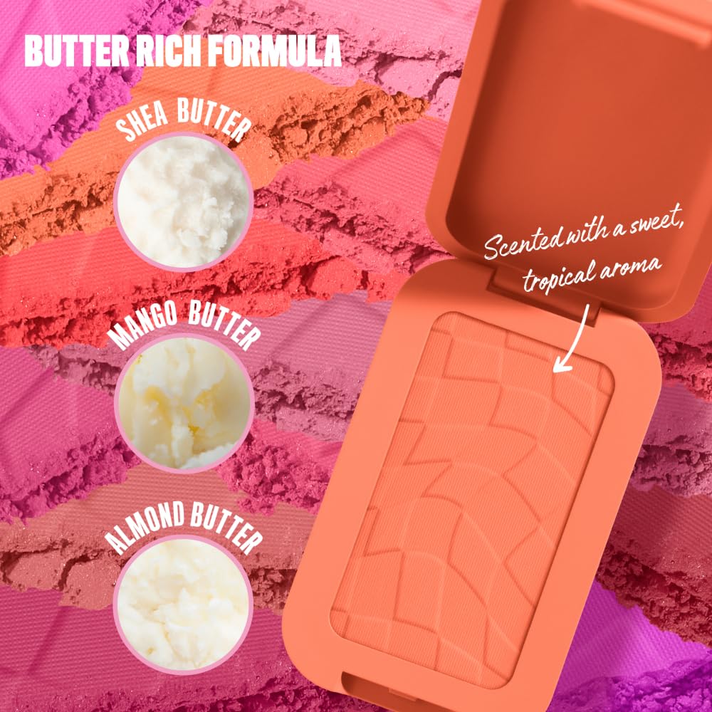 NYX PROFESSIONAL MAKEUP Buttermelt Powder Blush, Fade and Transfer-Resistant Blush, Up to 12HR Make Up Wear, Vegan Formula - For The Butta-NYX PROFESSIONAL MAKEUP Buttermelt Powder Blush, Fade and Transfer-Resistant Blush, Up to 12HR Make Up Wear, Vegan Formula - For The Butta