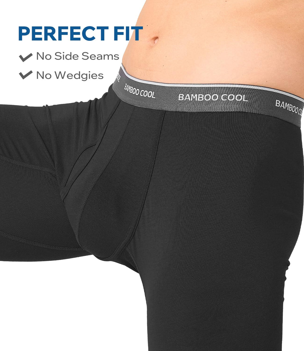 BAMBOO COOL Ultra Soft Mens Underwear Boxer Briefs Multi-pack | Bamboo Fabric‌,No Ride Up,More Breathable Than Cotton-BAMBOO COOL Ultra Soft Mens Underwear Boxer Briefs Multi-pack | Bamboo Fabric‌,No Ride Up,More Breathable Than Cotton