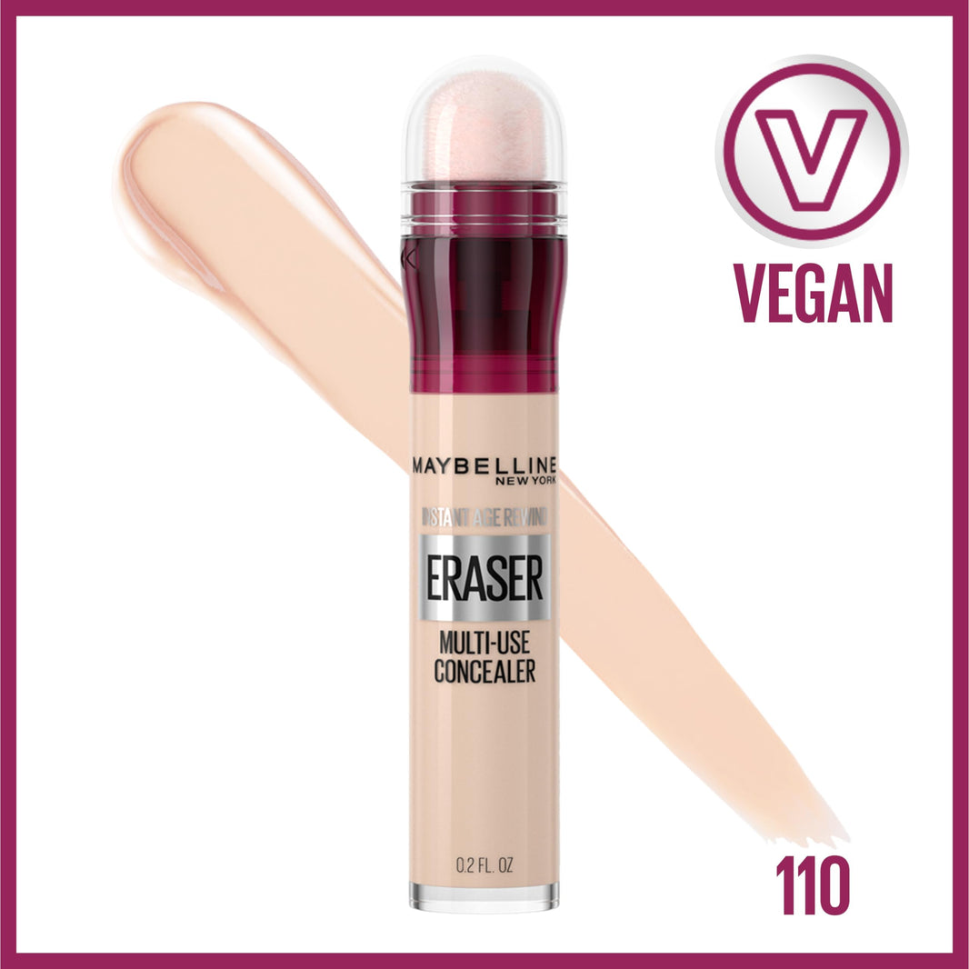 Maybelline Instant Age Rewind Eraser Dark Circles Treatment Multi-Use Concealer, 110, 1 Count (Packaging May Vary)-Maybelline Instant Age Rewind Eraser Dark Circles Treatment Multi-Use Concealer, 110, 1 Count (Packaging May Vary)
