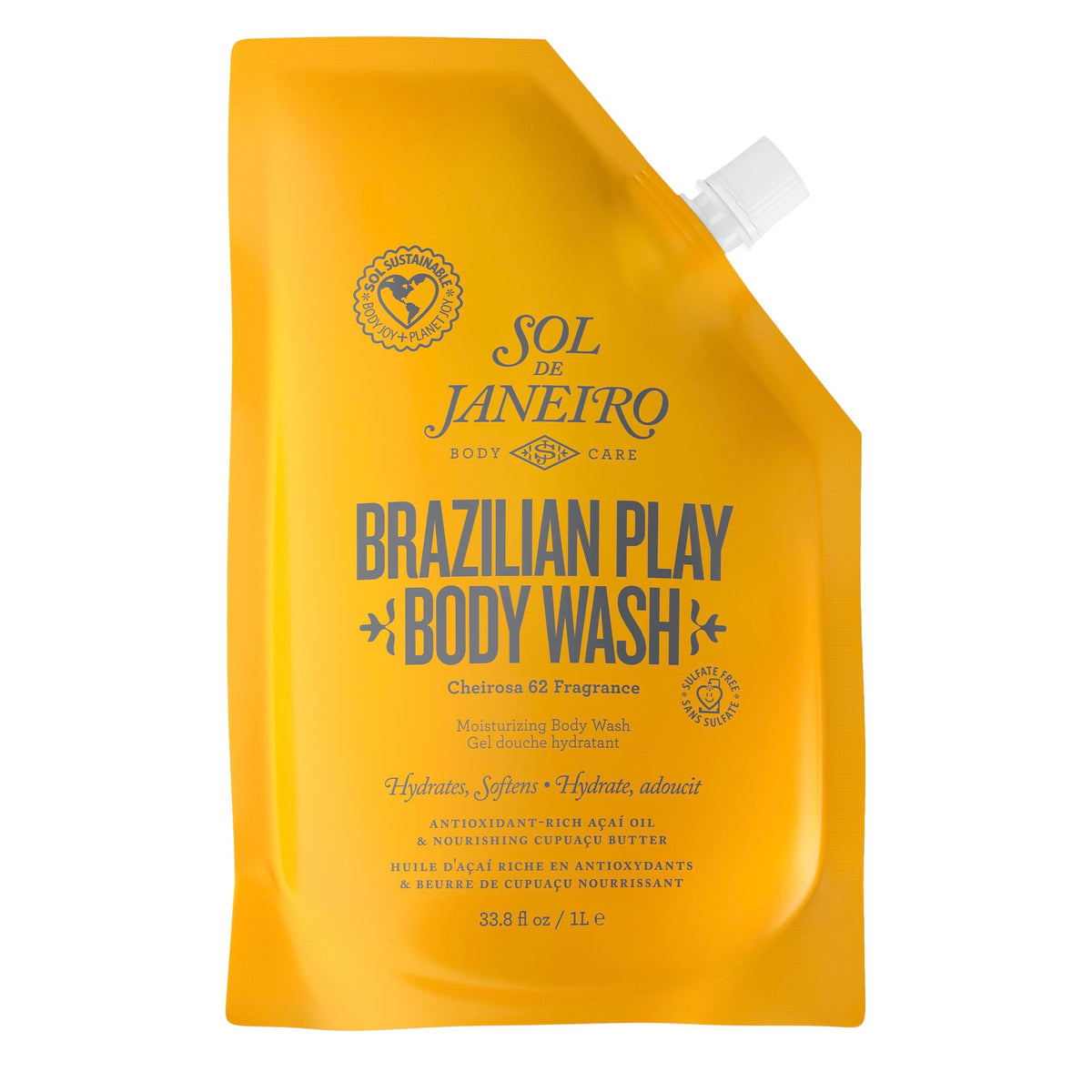 Sol de Janeiro Brazilian Play Body Wash | Moisturizing Shower Gel in Cheirosa 62 Scent-Sol de Janeiro Brazilian Play Body Wash | Moisturizing Shower Gel in Cheirosa 62 Scent