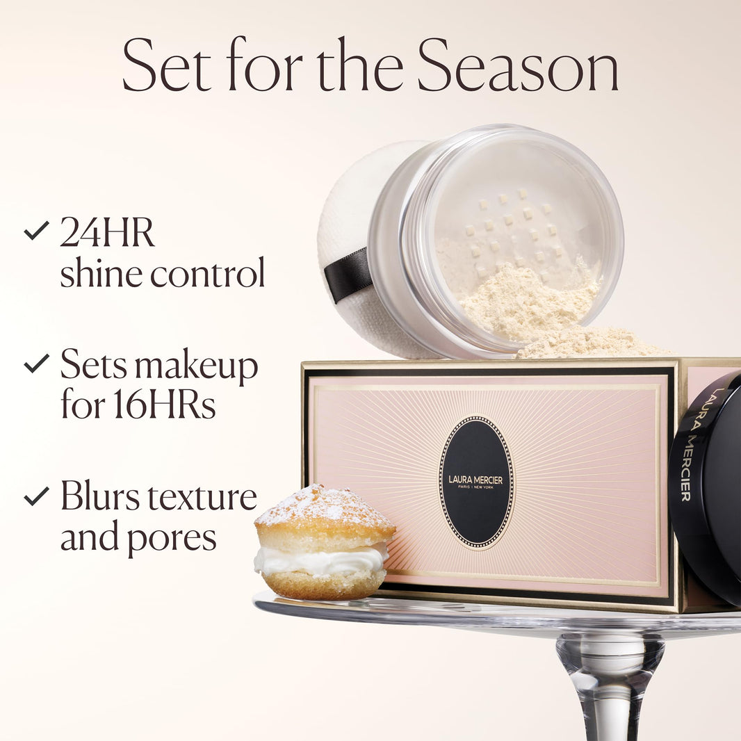 Laura Mercier Translucent Loose Setting Powder, 24HR Shine Control, Soft Matte Finish, Long-Lasting Wear, Normal to Oily Skin, 4 Shades for Virtually All Skin Tones, Artistry Icons Set-Laura Mercier Translucent Loose Setting Powder, 24HR Shine Control, Soft Matte Finish, Long-Lasting Wear, Normal to Oily Skin, 4 Shades for Virtually All Skin Tones, Artistry Icons Set
