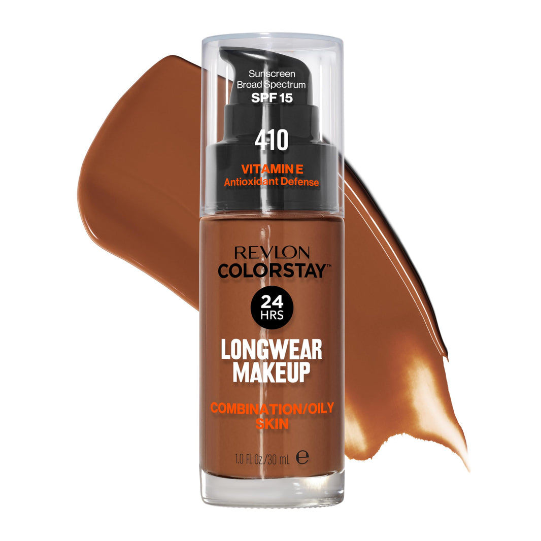 Revlon Liquid Foundation, ColorStay Face Makeup for Combination & Oily Skin, SPF 15, Medium-Full Coverage with Matte Finish, 180 Sand Beige, 1 Fl Oz-Revlon Liquid Foundation, ColorStay Face Makeup for Combination & Oily Skin, SPF 15, Medium-Full Coverage with Matte Finish, 180 Sand Beige, 1 Fl Oz