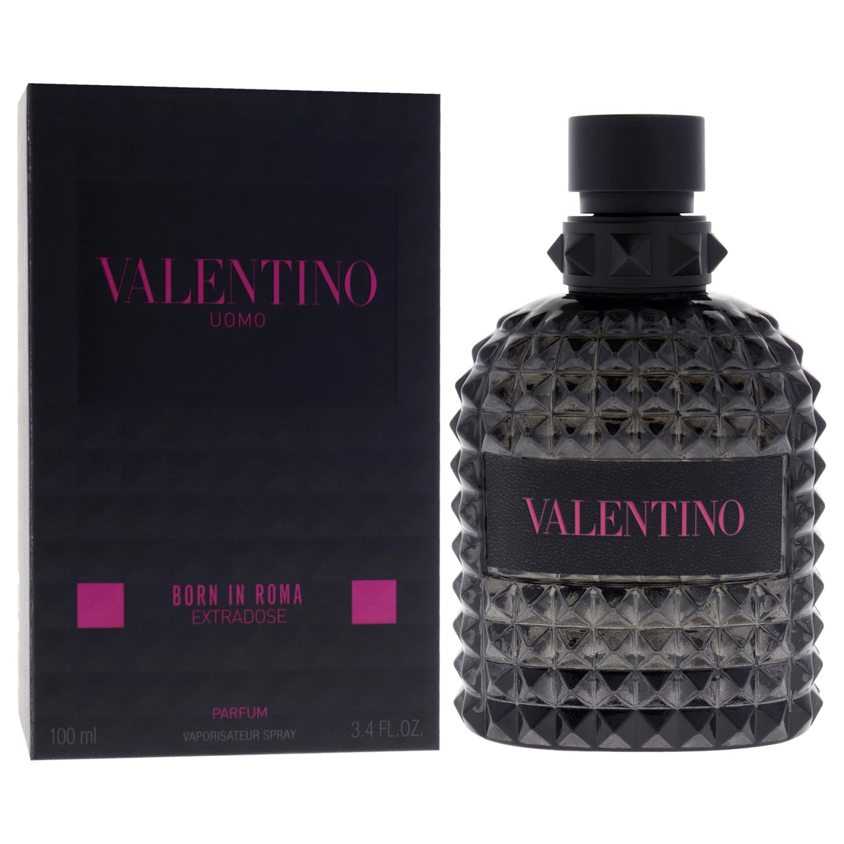 Valentino Uomo Born In Roma Intense for Men 3.4 oz Eau de Parfum Intense Spray-Valentino Uomo Born In Roma Intense for Men 3.4 oz Eau de Parfum Intense Spray
