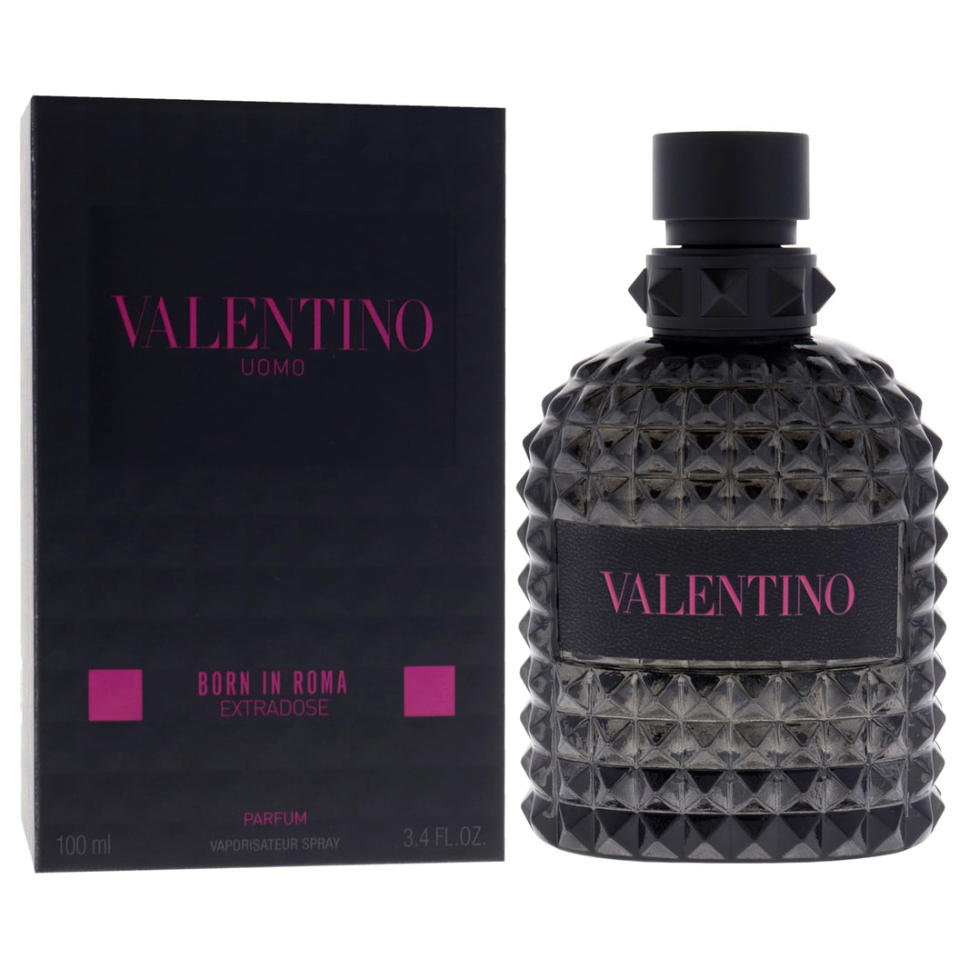 Valentino Uomo Born In Roma Intense for Men 3.4 oz Eau de Parfum Intense Spray-Valentino Uomo Born In Roma Intense for Men 3.4 oz Eau de Parfum Intense Spray