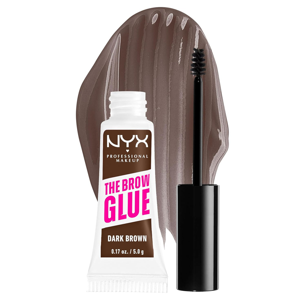 NYX PROFESSIONAL MAKEUP The Brow Glue, Extreme Hold Eyebrow Gel - Clear-NYX PROFESSIONAL MAKEUP The Brow Glue, Extreme Hold Eyebrow Gel - Clear