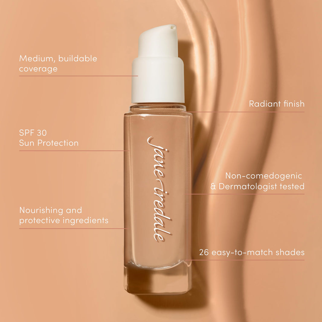jane iredale Skintuition SPF 30 Radiance-Boosting Liquid Foundation, Perfects and Protects Skin, Medium Coverage, Natural Finish, Vegan, Cruelty-Free-jane iredale Skintuition SPF 30 Radiance-Boosting Liquid Foundation, Perfects and Protects Skin, Medium Coverage, Natural Finish, Vegan, Cruelty-Free