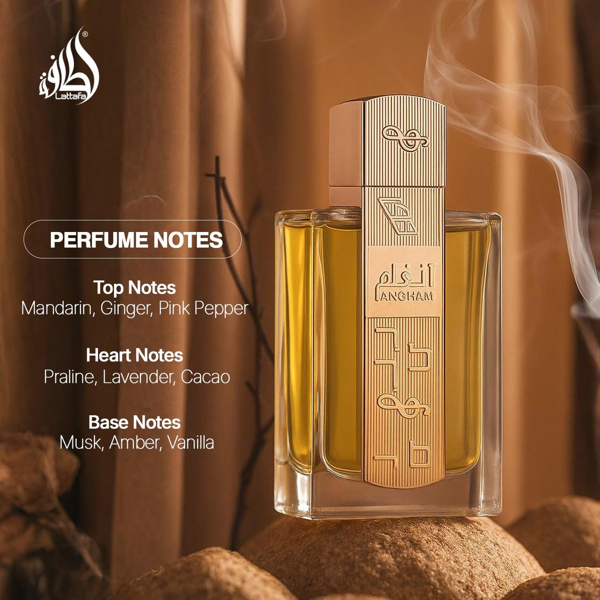 Lattafa Angham - Citrus, Lavender, Musk, Amber, Vanilla - Eau de Parfum Long-Lasting Fragrance for Unisex, 3.40 Ounce / 100 ml-Lattafa Angham - Citrus, Lavender, Musk, Amber, Vanilla - Eau de Parfum Long-Lasting Fragrance for Unisex, 3.40 Ounce / 100 ml